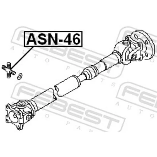 Kĺbový hriadeľ ASN-46 /FEBEST/ - obr. 1