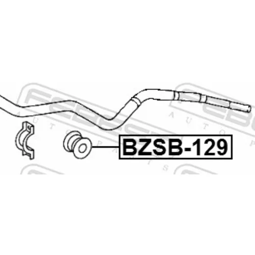 Uloženie priečneho stabilizátora BZSB-129 /FEBEST/ - obr. 1