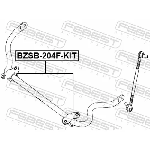 Opravná sada uloženia stabilizátora BZSB-204F-KIT /FEBEST/ - obr. 1