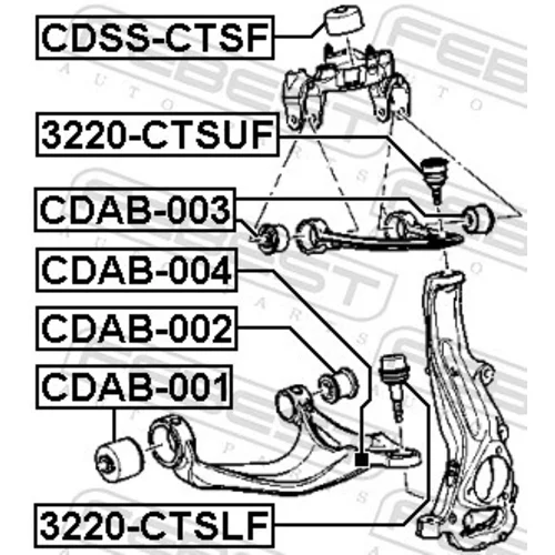 Uloženie riadenia CDAB-004 /FEBEST/ - obr. 1