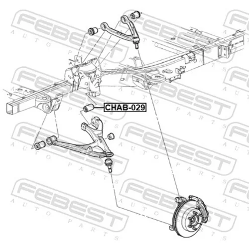 Uloženie riadenia CHAB-029 /FEBEST/ - obr. 1