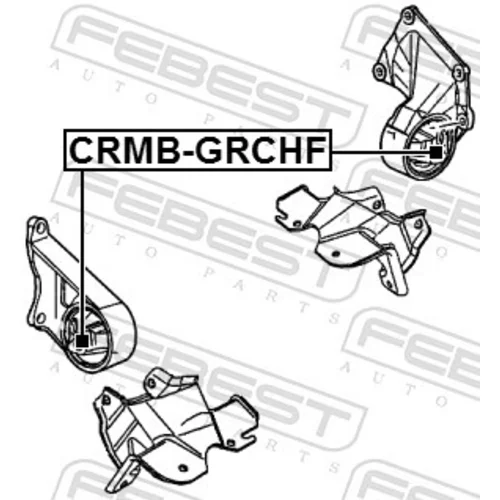 Uloženie motora CRMB-GRCHF /FEBEST/ - obr. 1