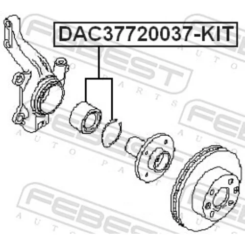 Ložisko kolesa - opravná sada DAC37720037-KIT /FEBEST/ - obr. 1