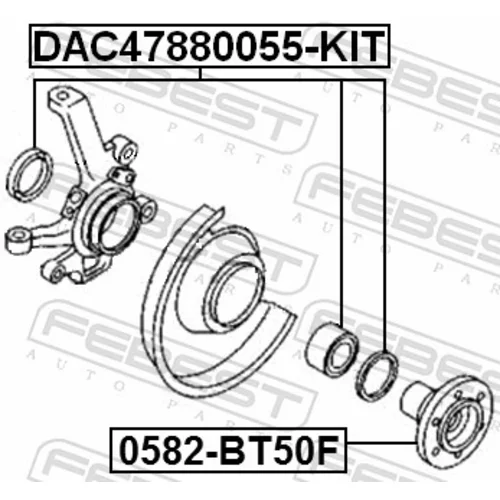 Ložisko kolesa DAC47880055-KIT /FEBEST/ - obr. 1
