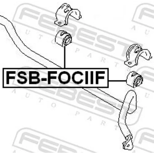Uloženie priečneho stabilizátora FSB-FOCIIF /FEBEST/ - obr. 1