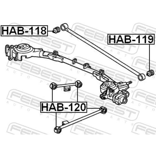 Uloženie riadenia HAB-119 /FEBEST/ - obr. 1