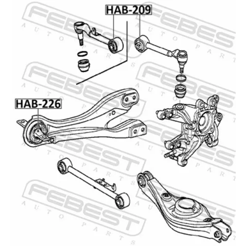 Uloženie riadenia HAB-226 /FEBEST/ - obr. 1
