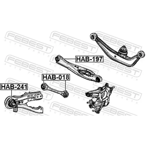Uloženie riadenia HAB-241 /FEBEST/ - obr. 1
