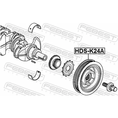 Remenica kľukového hriadeľa HDS-K24A /FEBEST/ - obr. 1