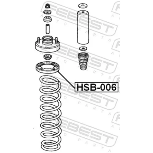 Tanier pružiny HSB-006 /FEBEST/ - obr. 1