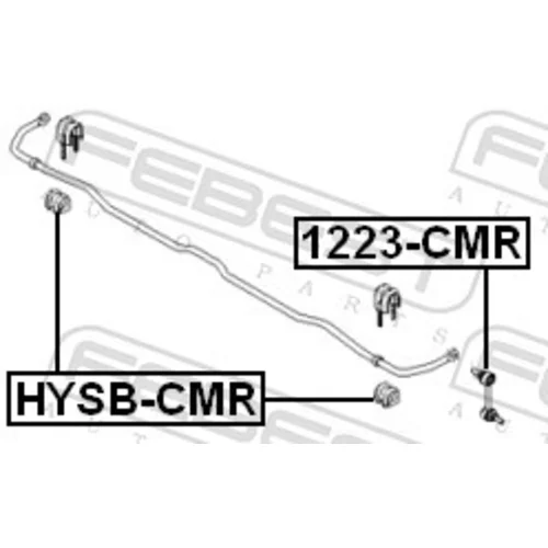 Uloženie priečneho stabilizátora HYSB-CMR /FEBEST/ - obr. 1