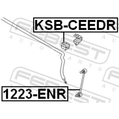 Uloženie priečneho stabilizátora KSB-CEEDR /FEBEST/ - obr. 1