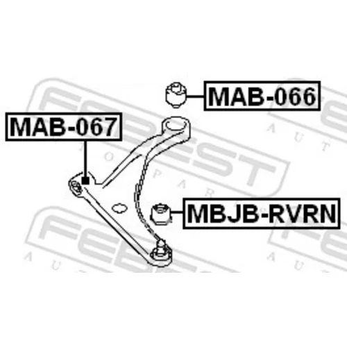 Uloženie riadenia MAB-067 /FEBEST/ - obr. 1