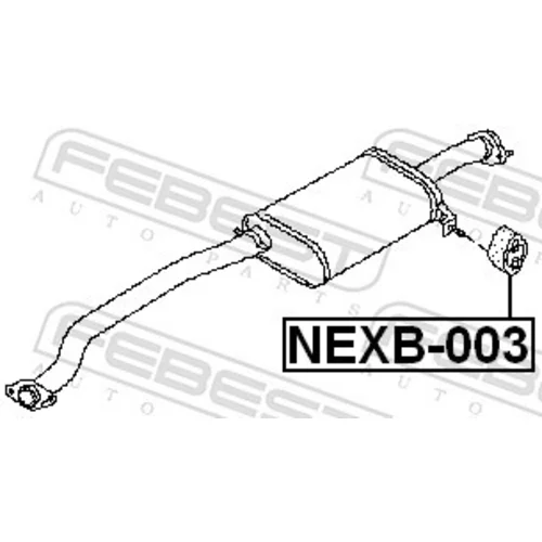Doraz tlmiča výfuku NEXB-003 /FEBEST/ - obr. 1