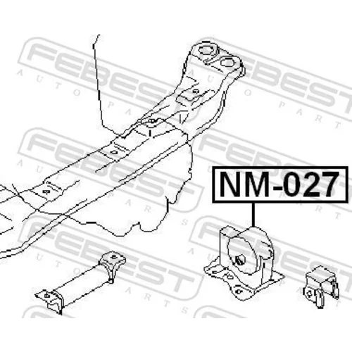 Uloženie motora NM-027 /FEBEST/ - obr. 1