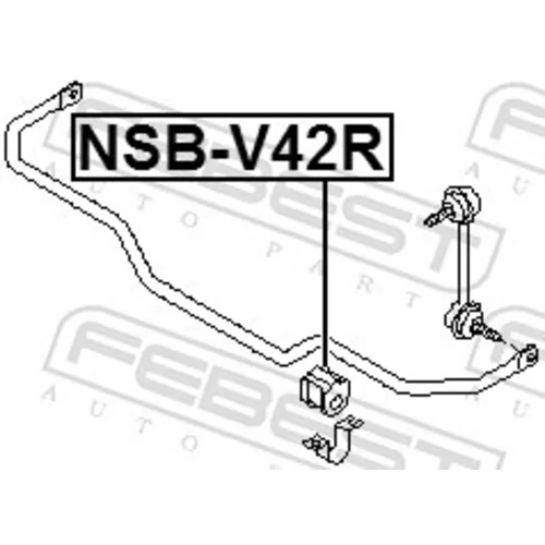 Uloženie priečneho stabilizátora NSB-V42R /FEBEST/ - obr. 1