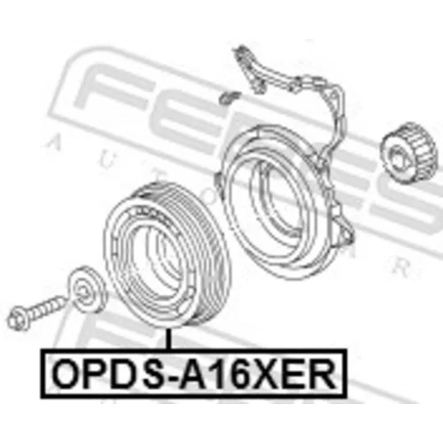 Remenica kľukového hriadeľa OPDS-A16XER /FEBEST/ - obr. 1