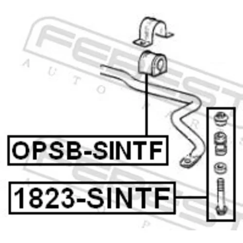 Uloženie priečneho stabilizátora OPSB-SINTF /FEBEST/ - obr. 1