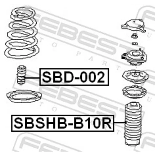 Doraz odpruženia SBD-002 /FEBEST/ - obr. 1