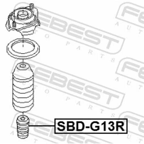 Doraz odpruženia SBD-G13R /FEBEST/ - obr. 1