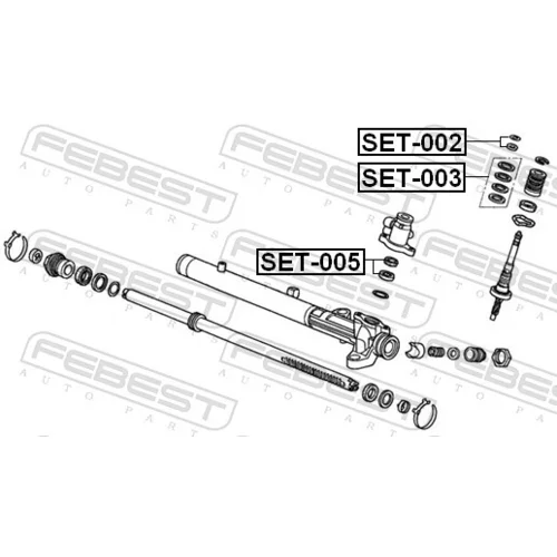 Sada na opravu prevodovky riadenia SET-005 /FEBEST/ - obr. 1