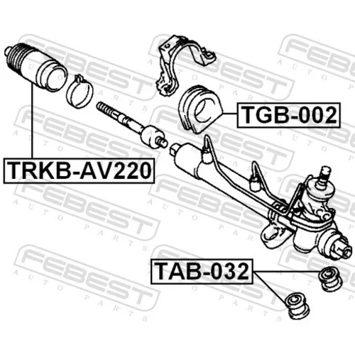Uloženie prevodovky riadenia TAB-032 /FEBEST/ - obr. 1