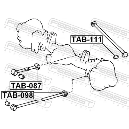 Uloženie riadenia TAB-087 /FEBEST/ - obr. 1
