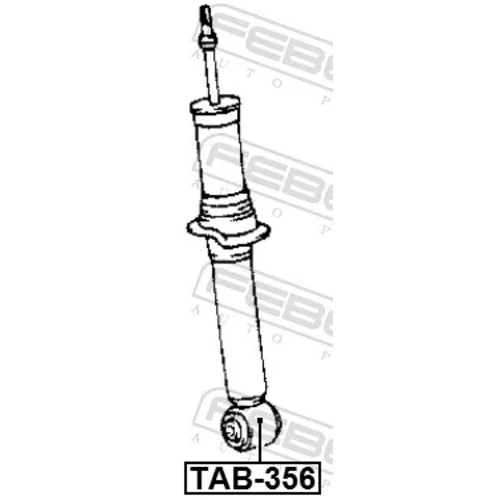 Puzdro, tlmič TAB-356 /FEBEST/ - obr. 1