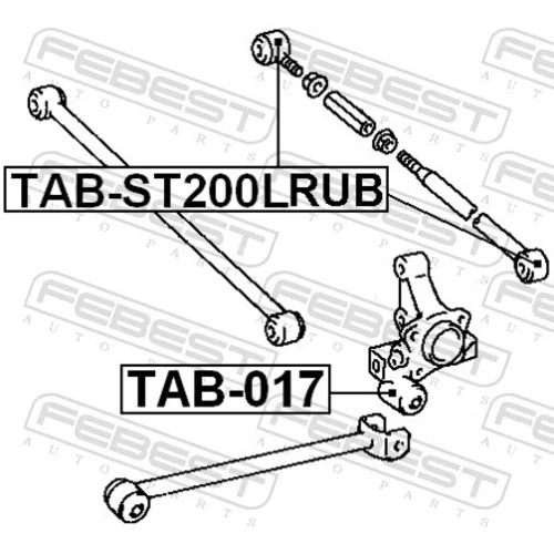Uloženie riadenia TAB-ST200LRUB /FEBEST/ - obr. 1
