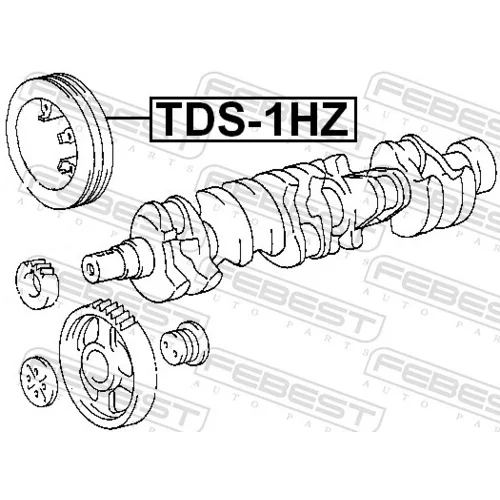 Remenica kľukového hriadeľa TDS-1HZ /FEBEST/ - obr. 1