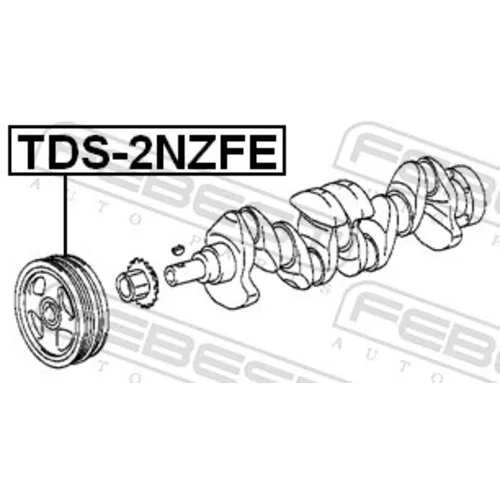 Remenica kľukového hriadeľa TDS-2NZFE /FEBEST/ - obr. 1