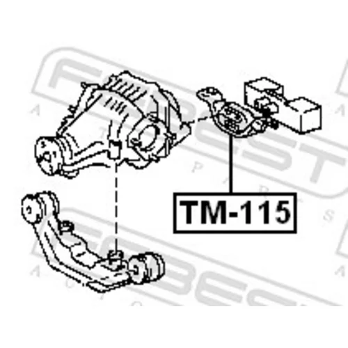 Uloženie, diferenciál TM-115 /FEBEST/ - obr. 1