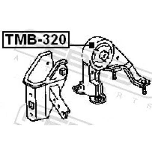 Uloženie motora TMB-320 /FEBEST/ - obr. 1