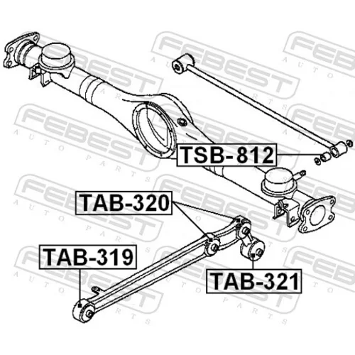 Uloženie riadenia TSB-812 /FEBEST/ - obr. 1