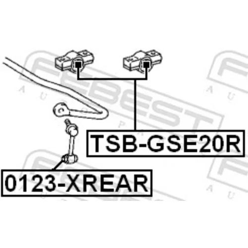 Uloženie priečneho stabilizátora TSB-GSE20R /FEBEST/ - obr. 1