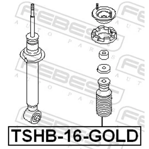 Ochranná sada tlmiča proti prachu TSHB-16-GOLD /FEBEST/ - obr. 1