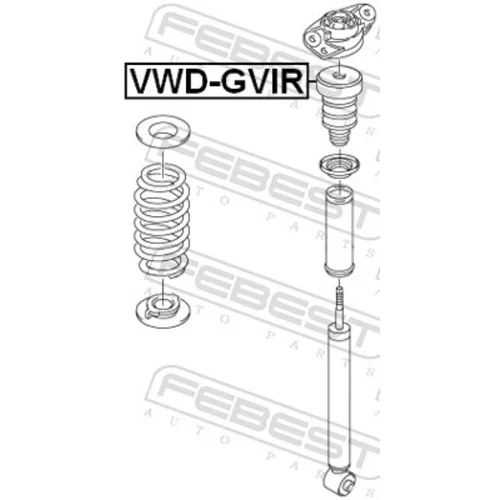 Doraz odpruženia VWD-GVIR /FEBEST/ - obr. 1