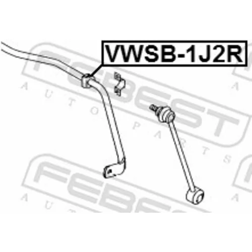 Uloženie priečneho stabilizátora VWSB-1J2R /FEBEST/ - obr. 1