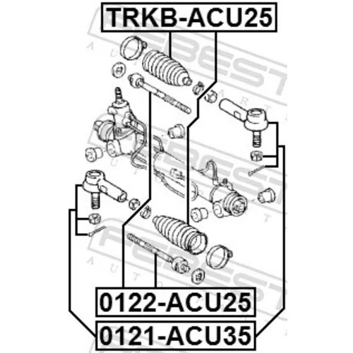 Hlava/čap spojovacej tyče riadenia 0121-ACU35 /FEBEST/ - obr. 1
