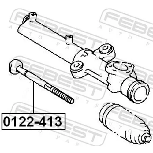 Axiálny čap tiahla riadenia 0122-423 /FEBEST/ - obr. 1
