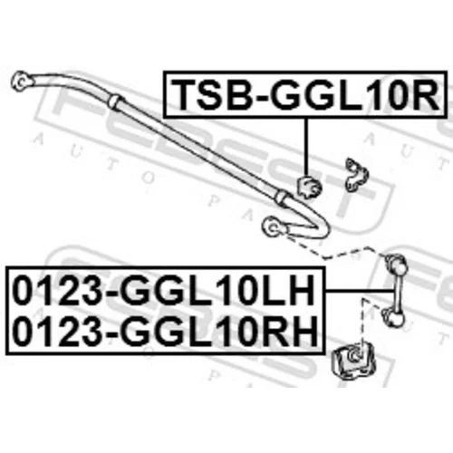 Tyč/Vzpera stabilizátora 0123-GGL10RH /FEBEST/ - obr. 1