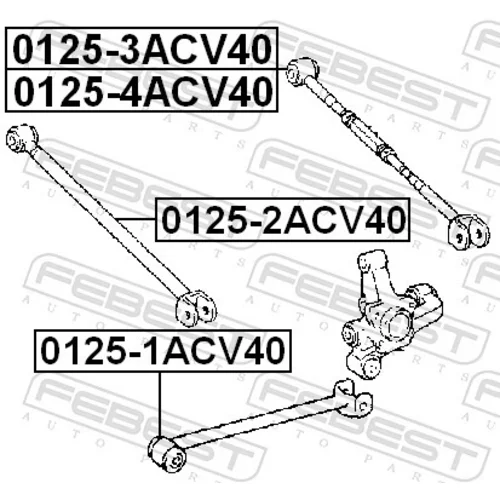 Rameno zavesenia kolies 0125-3ACV40 /FEBEST/ - obr. 1