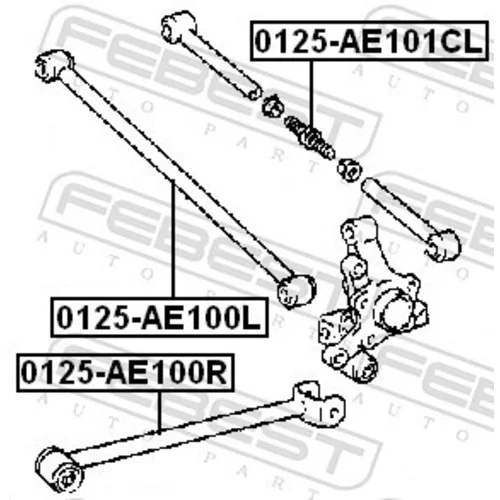Rameno zavesenia kolies 0125-AE101CL /FEBEST/ - obr. 1
