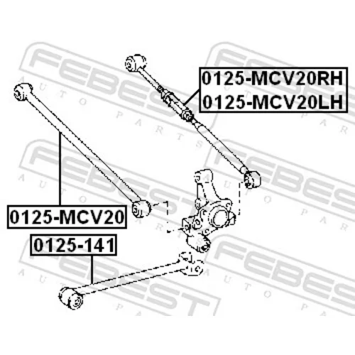 Rameno zavesenia kolies 0125-MCV20LH /FEBEST/ - obr. 1