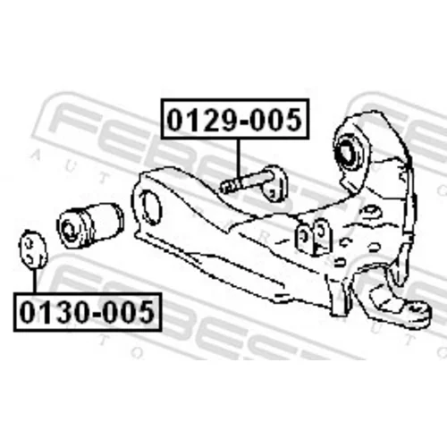 Skrutka pre nastavenie odklonu kolesa 0129-005 /FEBEST/ - obr. 1