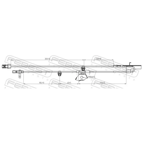 Snímač počtu otáčok kolesa 01606-008 /FEBEST/ - obr. 1