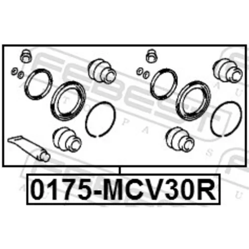 Opravná sada brzdového strmeňa 0175-MCV30R /FEBEST/ - obr. 1
