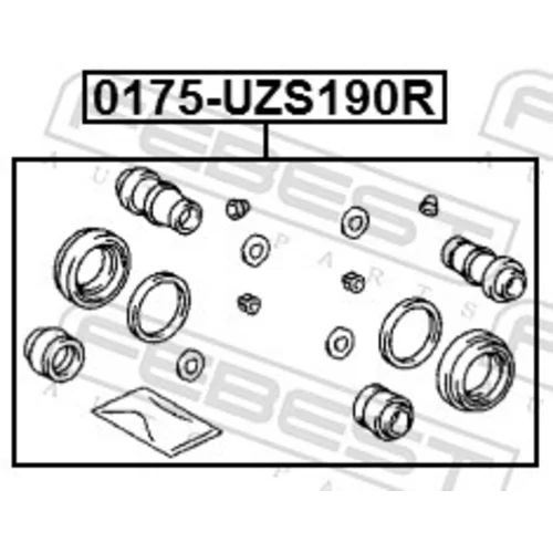 Opravná sada brzdového strmeňa 0175-UZS190R /FEBEST/ - obr. 1