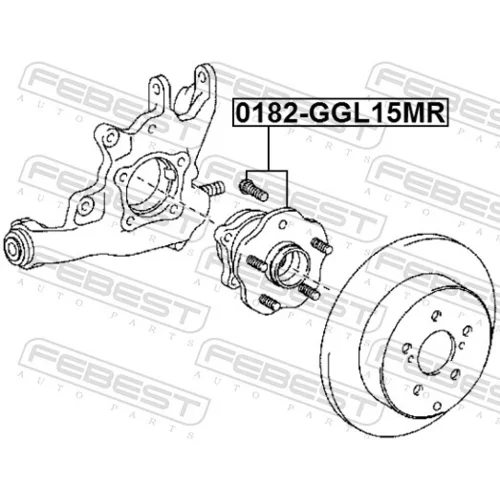 Náboj kolesa 0182-GGL15MR /FEBEST/ - obr. 1