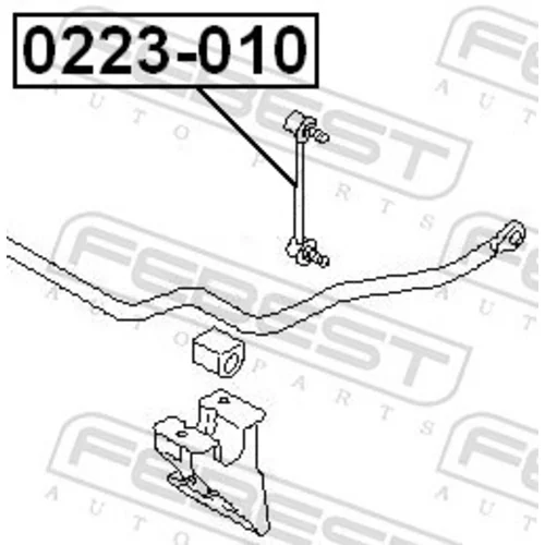 Tyč/Vzpera stabilizátora 0223-010 /FEBEST/ - obr. 1